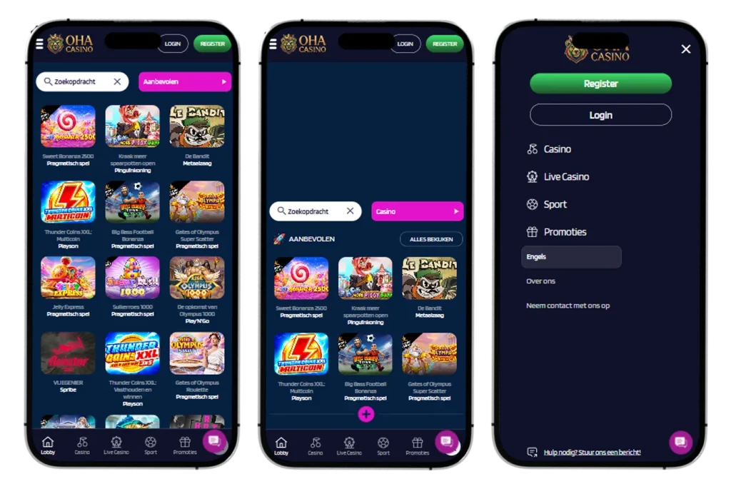 Ohacasino casino mobiel